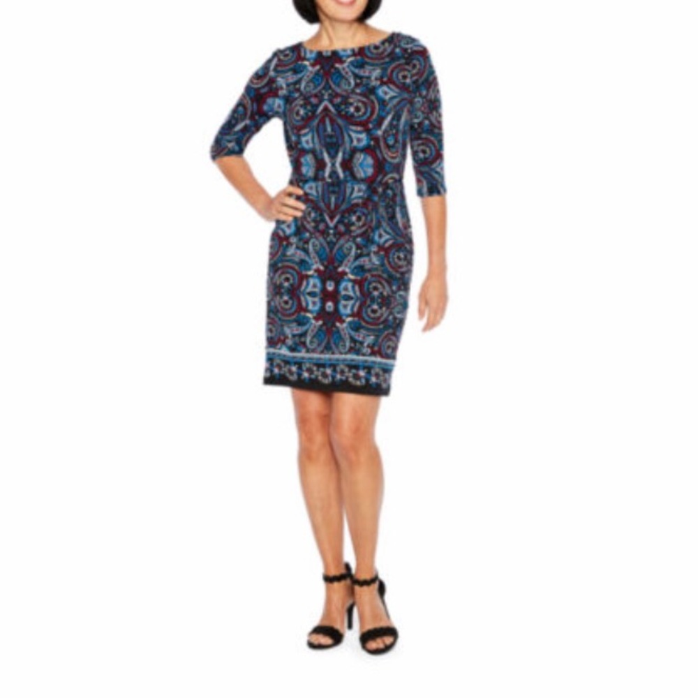 Liz Claiborne M paisley dress
